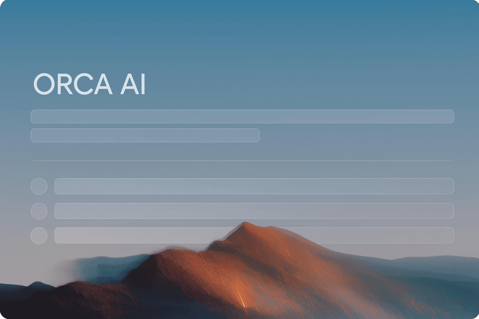 Introducing ORCA AI